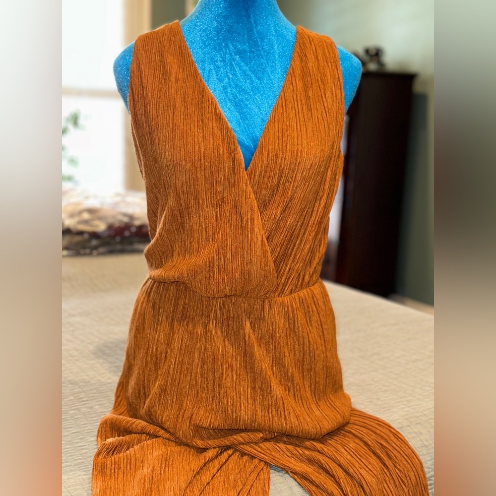 Jumpsuit in Burnt Orange